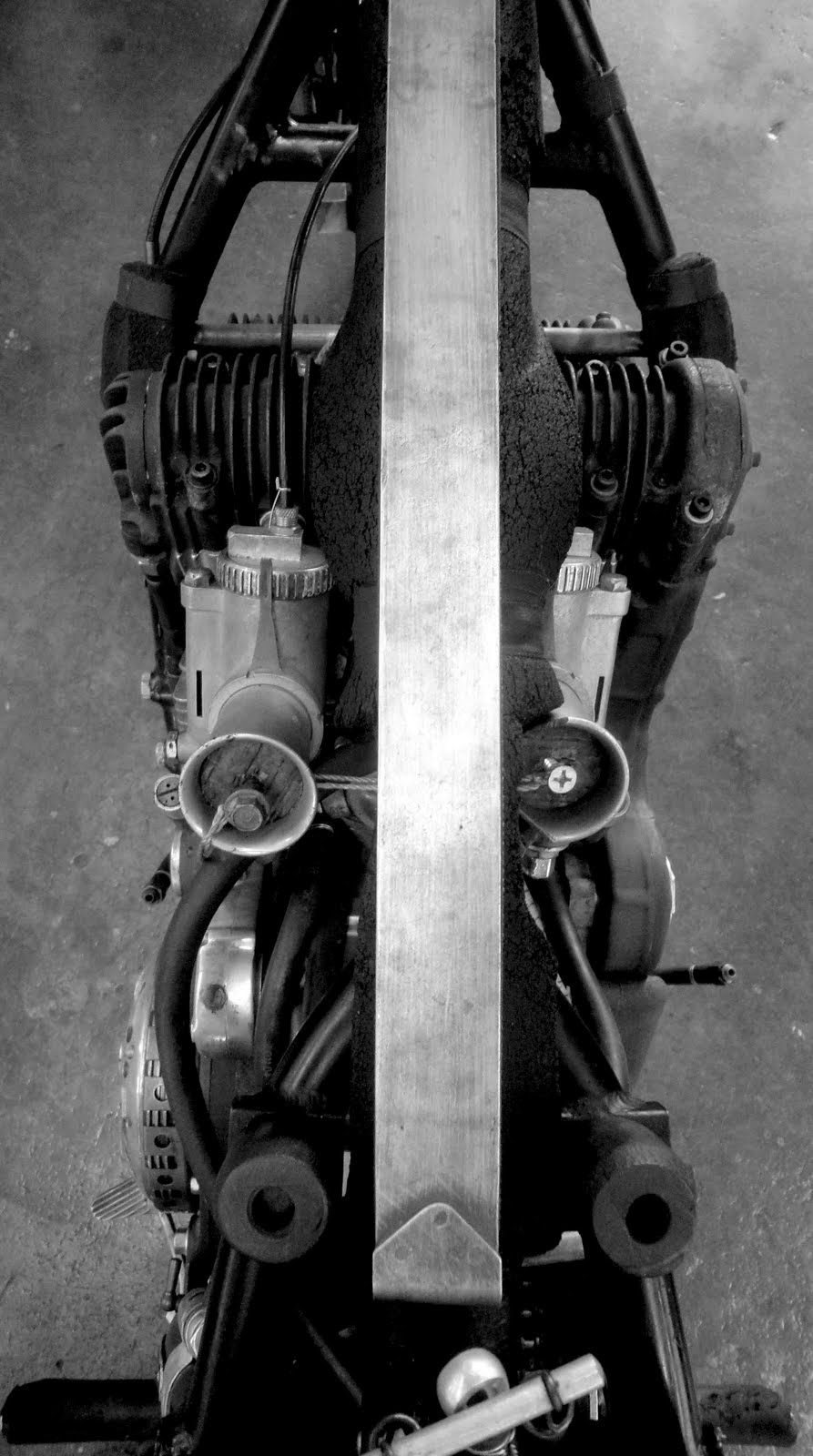 ajs porcupine close up engine